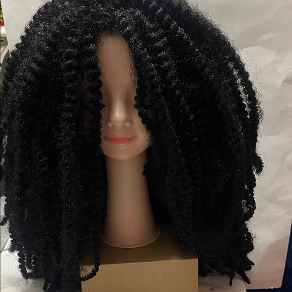 Sensational African Collection Afro Twist Black Hair Wig - Picture 2 of 5